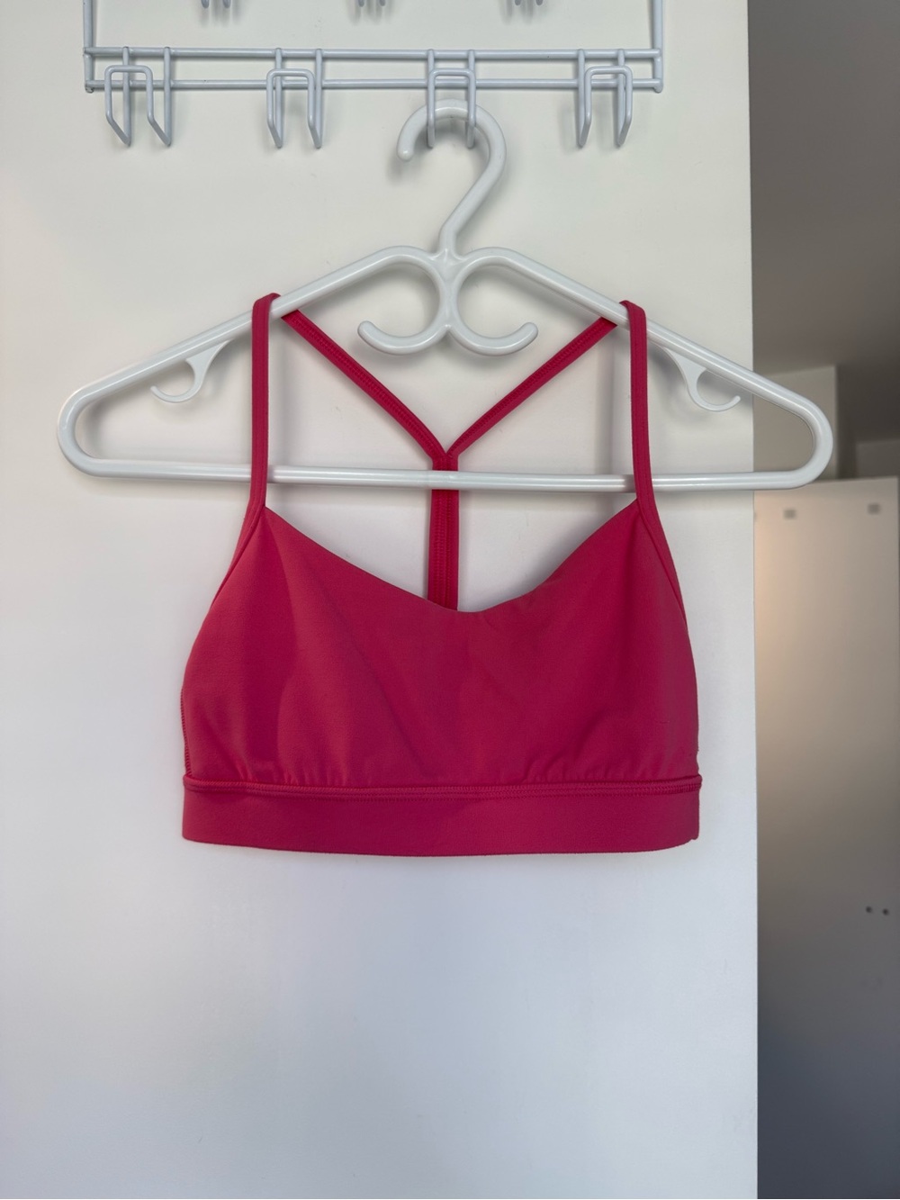 lululemon guava pink flow y sports bra